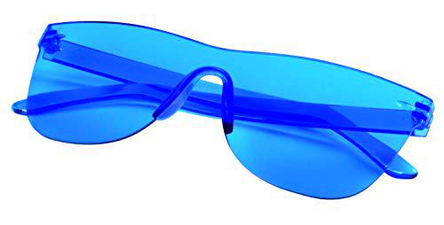 TOPICO Gafas de Sol Unisex Juvenil Trendy Style, Color Azul