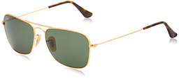 Ray-Ban RB3136 - Caravan, gafas de sol, unisex, color negro (gold), 58 15