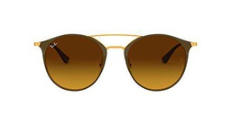 Ray-Ban RB 3546 Gafas de sol, Gold Top Brown, 49 Unisex-Adulto