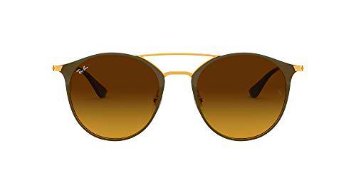 Ray-Ban RB 3546 Gafas de sol, Gold Top Brown, 49 Unisex-Adulto