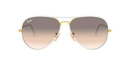 Ray-Ban Aviator RB 3025, Gafas de Sol Unisex, Multicolor (Transparente/Dorado), 58 mm