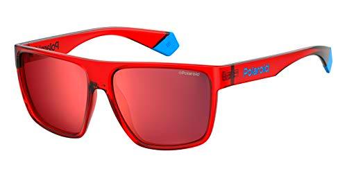 Polaroid PLD 6076/S Gafas de sol, Multicolor (Red)