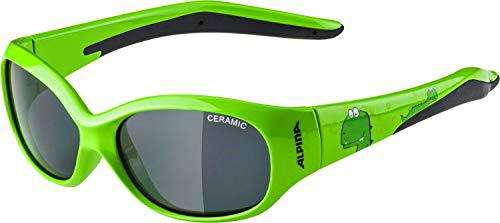 Alpina Gafas deportivas infantiles de Flexxy, color verde dino
