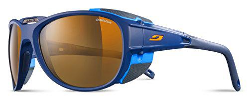 Julbo Explorer 2.0 - Gafas de sol para hombre, color azul oscuro mate y azul cian