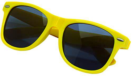 TOPICO Gafas de Sol Unisex Juveniles, Color Amarillo
