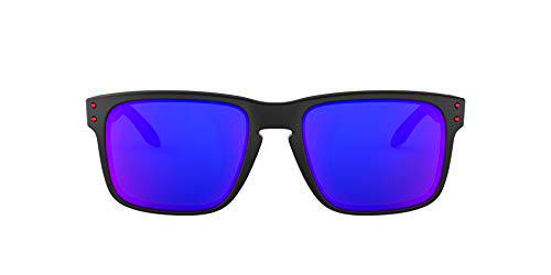 Oakley Holbrook - Gafas de sol, Unisex, Multicolor (Negro Mate/Positive Red)