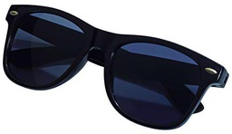 TOPICO Gafas de Sol Unisex Juvenil estilosas, Color Negro