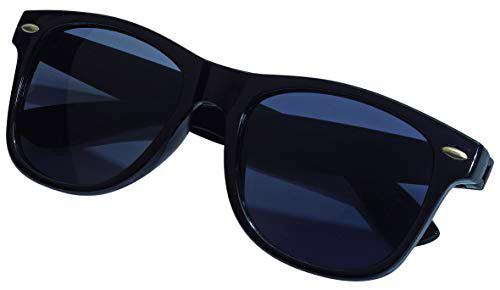 TOPICO Gafas de Sol Unisex Juvenil estilosas, Color Negro