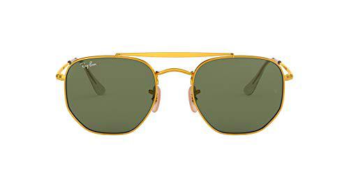 Ray-Ban 0Rb3648, Gafas de Sol Unisex Adulto, Dorado (Green Classic), 54