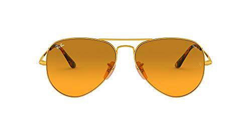 Ray-Ban 0RB3689 Gafas de Sol, Gold, 55 Unisex