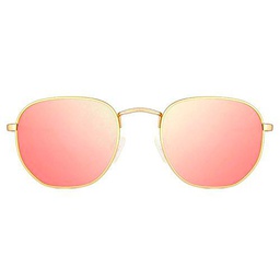 Maltessa Soho Gafas de sol, Dorado/Rosa, 52 Unisex