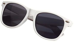 TOPICO Gafas de Sol Unisex Juvenil estilosas, Color Blanco