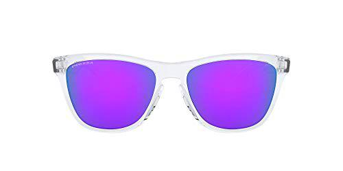 Oakley Frogskins Gafas de Sol, Pulido/Transparente/Púrpura Prizm