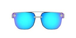 Oakley 0OO4136 Gafas de Sol, Satin Chrome, 67 para Hombre