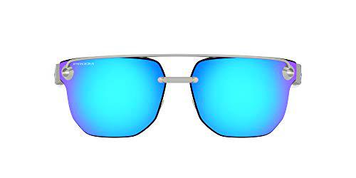 Oakley 0OO4136 Gafas de Sol, Satin Chrome, 67 para Hombre