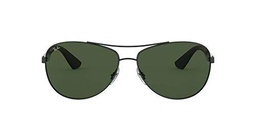 Ray-Ban 0Rb3526 Gafas de sol, Matte Black, 63 para Hombre