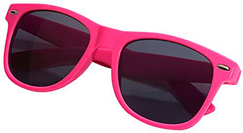 TOPICO Gafas de Sol Unisex Juvenil estilosas, Color Rosa