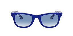 Ray-Ban 0RB2140 Gafas, Blue ON Vichy Blue/White, 54 Unisex