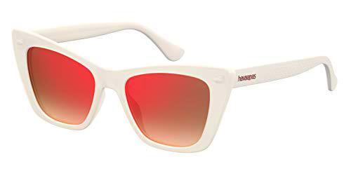 Havaianas Canoa Gafas de Sol, Multicolor (Ivory), 52 para Mujer