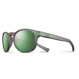 Julbo Valparaiso Gafas, Unisex Adulto, Negro translúcido Mate/Verde neón