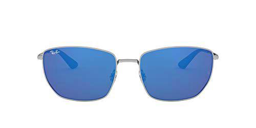 Ray-Ban RB3653 Gafas, Plata, 60 Unisex Adulto