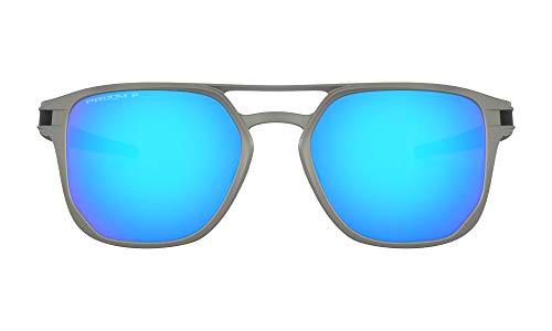 Oakley 0OO4128 Gafas de Sol, Matte Light Gunmetal, 53 para Hombre