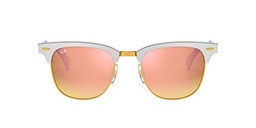 Ray-Ban Clubmaster Aluminum Gafas de sol, Brusched Silver