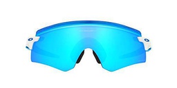 Oakley Encoder, Gafas Hombre, Blanco Pulido Prizm Zafiro