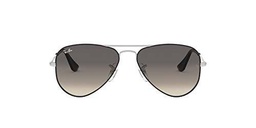 Ray-Ban 0RJ9506S Gafas de Sol, Silver On Top Black, 50 Unisex