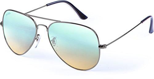 MSTRDS PureAv Gafas de Sol, Gris (Gun/Blue 5157), Talla única (Talla del Fabricante: One Size) Unisex Adulto