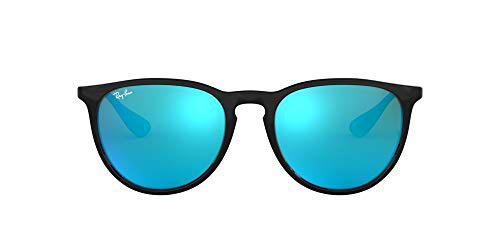 Ray Ban, Erika Color Mix - Gafas de sol unisex, rama color negro y lente color azul