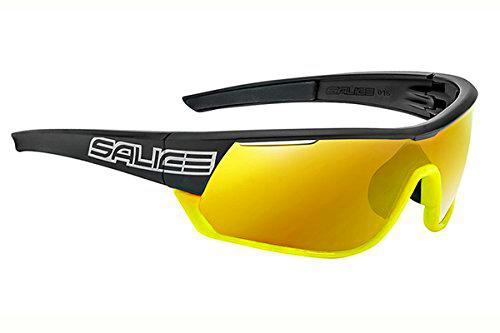 Salice 016rw - Gafas de Sol Unisex, Color Negro/Amarillo