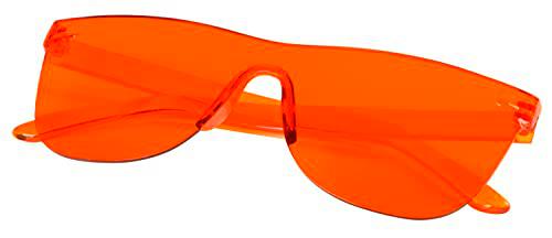 TOPICO Gafas de Sol Unisex Juveniles Trendy Style, Color Naranja