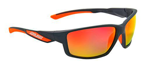 Salice 014RW - Gafas de Ciclismo, Color Negro/Naranja