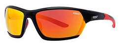Zippo Gafas de sol deportivas para hombre, color negro/naranja
