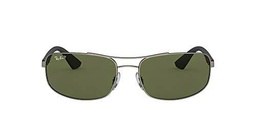 Ray-Ban Rb3527 Gafas de Sol, Matte Gunmetal, 61 para Hombre