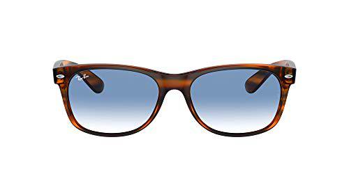 Ray-Ban 0RB2132 Gafas, Striped Red Havana, 58 Unisex