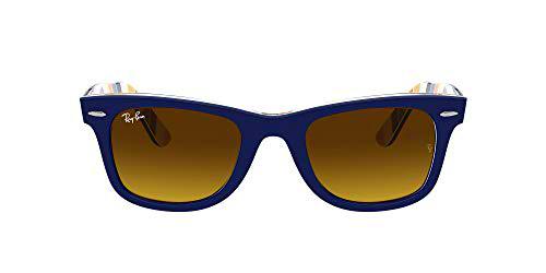Ray-Ban 0RB2140 Gafas, Blue ON Stripes Orange/Blue, 50 Unisex