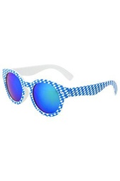 Gafas de sol de moda de diamantes con lentes espejados en 2 colores diferentes